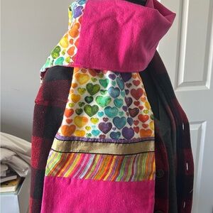 Flannel scarf LBGT colorful pattern